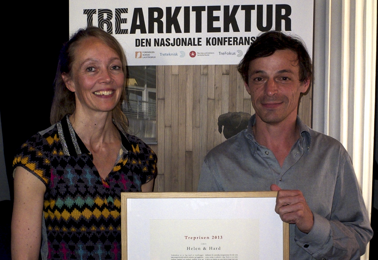 Treprisen 2013 gikk til Helen & Hard. Foto: Knut Werner Lindeberg Alsén